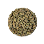 PUFFY Super Boof is a balanced hybrid THCa strain created by crossing Black Cherry Punch and Tropicana Cookies. Aroma is a rich fusion of tropical sweetness, earthy depth, warm spice, and ripe fruit.. Visually, it showcases dense, chunky buds in vivid olive green, adorned with fiery orange hairs and cloaked in a sparkling frost of trichomes. Consumers often report effects that are uplifting, euphoric, and creatively stimulating, while also providing a sense of relaxation and mental focus.
