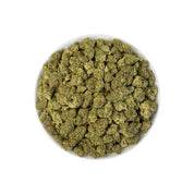 PUFFY Super Silver Haze is a sativa-dominant hybrid THCa strain, expertly crafted from a flavorful and legendary three-way cross of Skunk #1, Northern Lights, and Haze. The aroma is a refreshing blend of cool menthol and crisp eucalyptus, balanced by the sharp, clean scent of pine. Visually, the buds are spade-shaped with a bright lime green hue, accented by fiery orange pistils and coated in a dense layer of silvery-white trichomes. Consumers often describe feeling a surge of energy, heightened euphoria, s