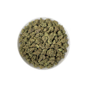 PUFFY UK Cheese is an indica-dominant hybrid THCa strain, renowned for its roots it showcases either a classic Skunk #1 expression or subtle hints of its iconic heritage. The aroma is a captivating blend of gassy, pine, and floral notes, creating a bold yet refreshing sensory experience. Visually, dense green buds with purple hues and fiery orange pistils are coated in sticky trichomes. Consumers often report euphoric, happy, and uplifted sensations paired with a relaxed, energetic feel that engages both th