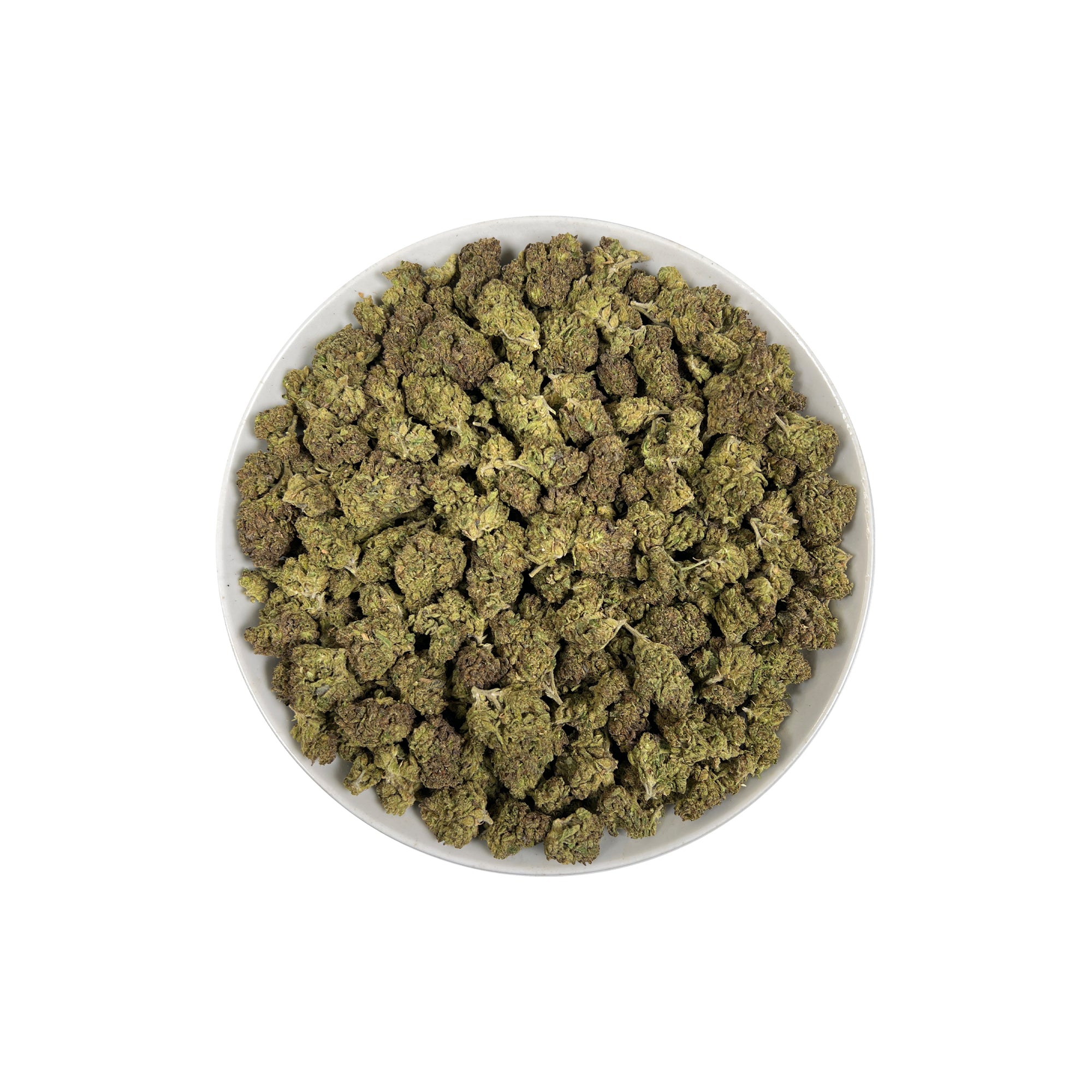 PUFFY Wedding Crasher is a balanced hybrid THCa strain, born from the flavorful union of Wedding Cake × Purple Punch. The aroma is a captivating blend of herbal, smoky, and gassy notes, creating a rich and distinctive scent profile. Visually, the buds are tightly formed, displaying green and purple hues highlighted by bright orange pistils and a thick coating of sparkling trichomes that create a frosty finish. Consumers often report feeling euphoric, focused, and deeply relaxed, accompanied by a happy, upli