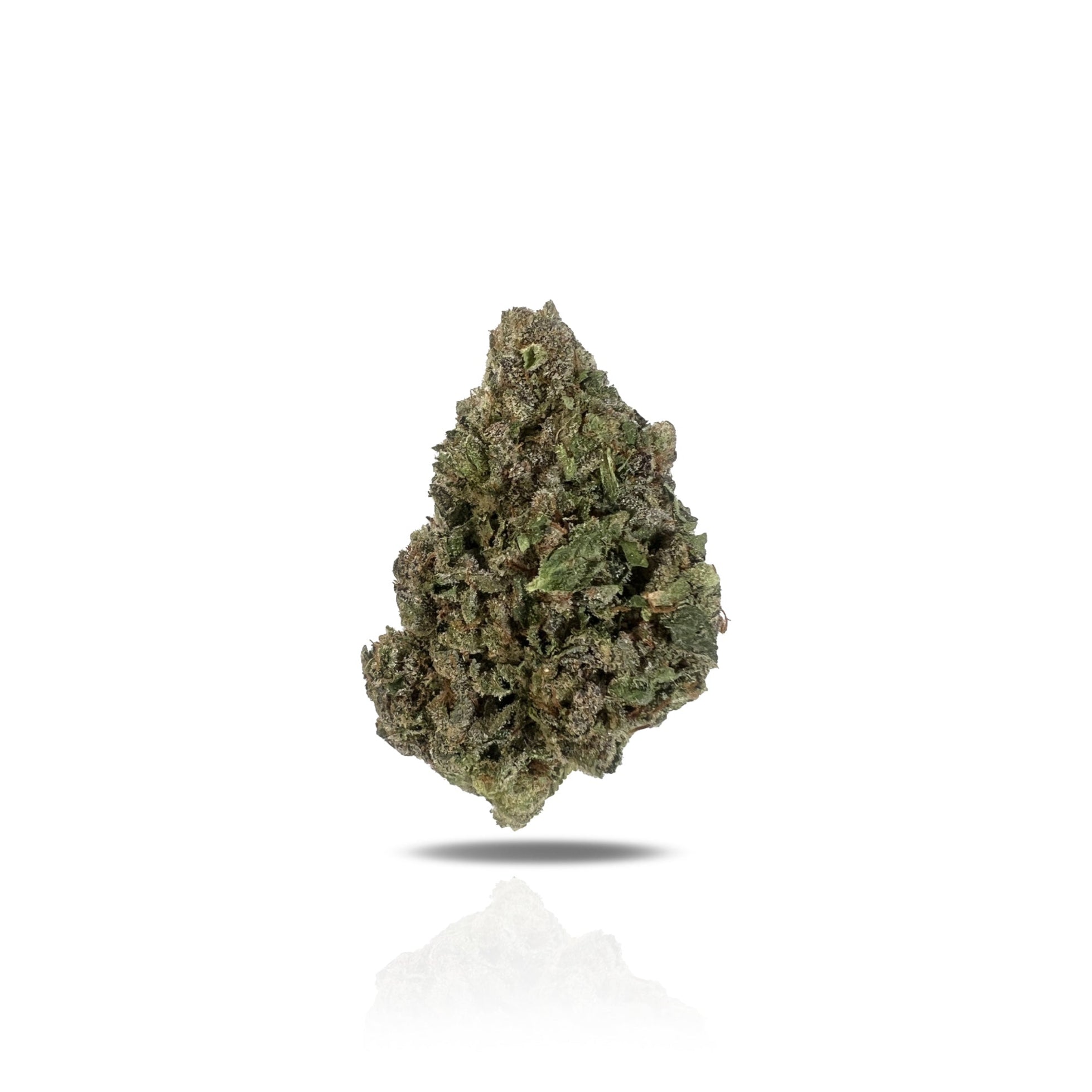 PUFFY XXX OG THCa crafted from a genetic cross of OG Kush and XXX. It is a potent indica strain known for its deeply relaxing effects. Its bulky, conic buds are coated in a thick, white layer of oozing trichomes, exuding a rich blend of earthy pine and zesty lemon aromas reminiscent of fresh tree sap. Consumers reported that in small doses, XXX OG delivers a balanced experience—offering mild sedation while maintaining mental clarity and physical energy. However, as the dosage increases, deep relaxation take