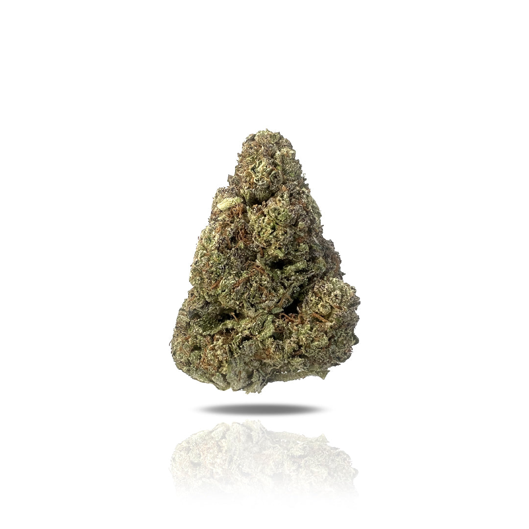 PUFFY THCa Yellow Cake is an indica-dominant strain created through a potent cross of the delicious Wedding Cake X London Pound Cake strains. It tastes like sweet nutty cake with touches of fruity cherries and creamy citrus.