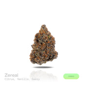 PUFFY Zereal is a well-balanced hybrid THCa strain born from the flavorful cross of Cereal Milk and ZKZ. The aroma bursts with bright citrus notes, sweet vanilla, and a bold, gassy punch. Visually, the buds are dense and vibrant, displaying rich green and deep purple hues, accented by bright orange pistils and a sparkling coat of trichomes. Consumers often report fast-acting effects that start with an immediate cerebral uplift, followed by waves of euphoria, happiness, and an energizing boost that sparks cr