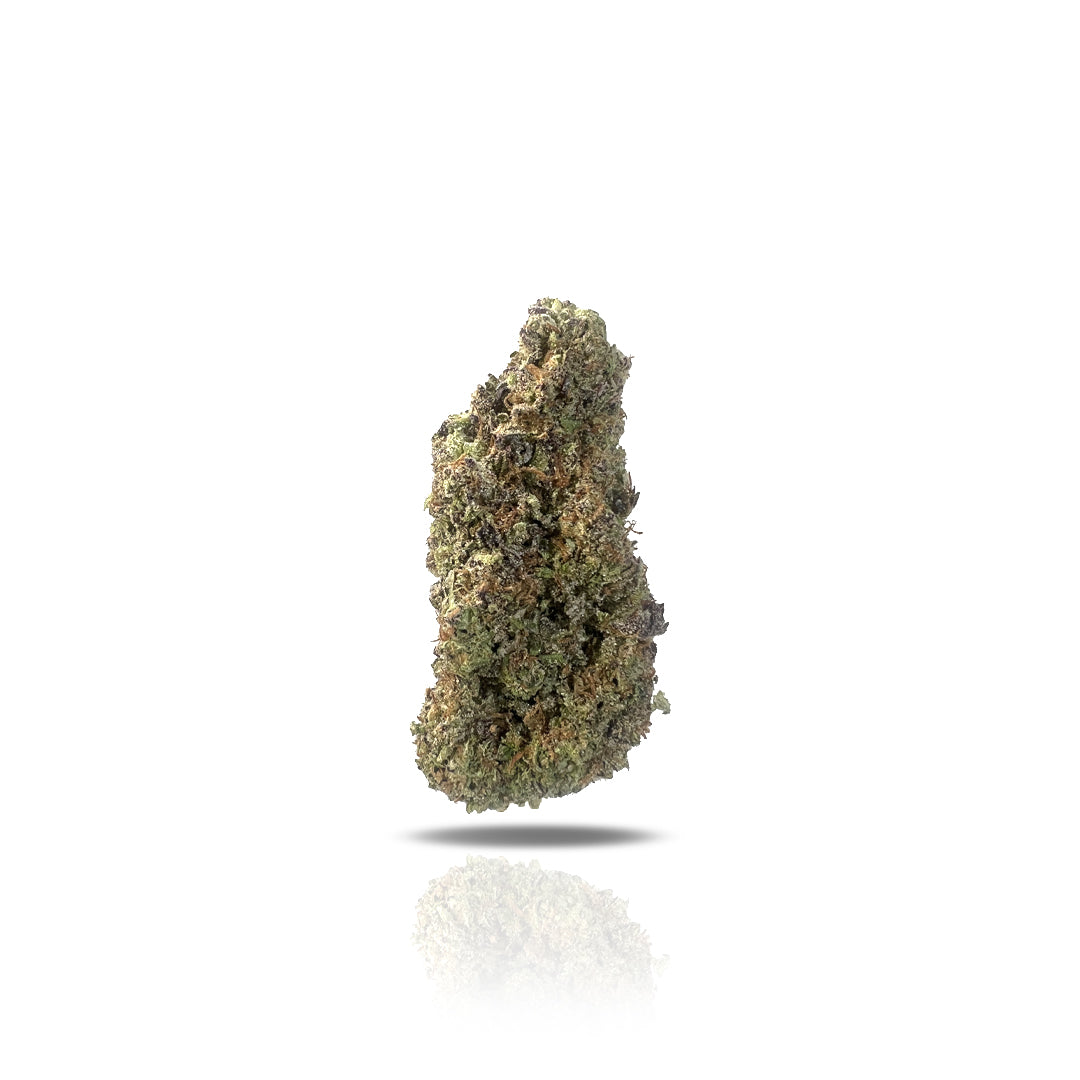 PUFFY Zoap is a hybrid THCa strain made by crossing Rainbow Sherbet and Pink Guava. Users claim its fast-acting effects that bring waves of euphoria and positivity. Users also reported that it makes people feel giggly, relaxed, and hungry, making it a popular choice for unwinding and social settings. Its unique flavor profile features sweet, floral, and slightly soapy notes, complemented by earthy undertones for a smooth and aromatic experience. This strain has a rich genetic lineage, starting with packs of