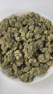 PUFFY White Walker is a balanced hybrid THCa strain, born from the potent cross between White Widow and Skywalker. The aroma carries a bold mix of herbal freshness, deep earthy tones, and a sharp gassy edge. Visually striking, dense mint-green buds shimmer with frosty trichomes and bright orange hairs. Consumers often report feeling uplifted, euphoric, and happy, with bursts of energy and sparks of creativity. 
