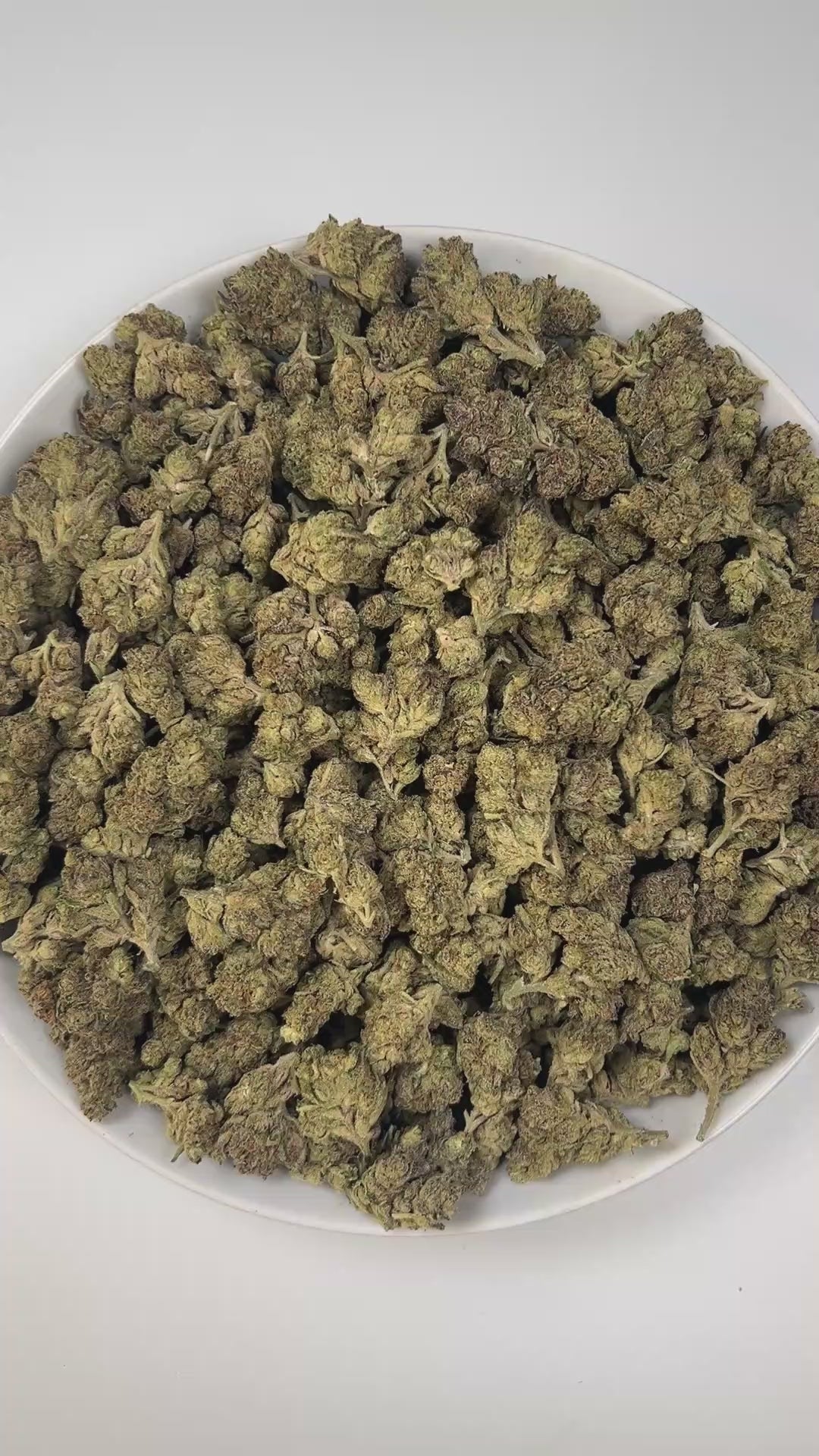 PUFFY Carbon Fiber is a balanced hybrid THCa strain, created from a potent blend of Grape Pie, Biscotti, and Cookies & Cream. The aroma blends creamy sweetness with sharp chemical tones and a grounding woody finish, resulting in a bold and complex scent profile. Visually, the buds are dense and striking, featuring deep green and purple hues, coated in frosty trichomes and accented with bright orange pistils. Consumers often describe the smoke as creamy and smooth, with a powerful high that feels giggly, tin