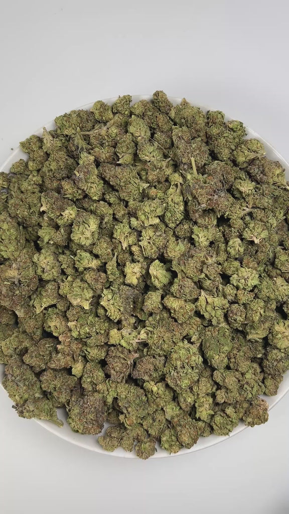 PUFFY L'Orange is a sativa-dominant hybrid THCa strain, born from the flavorful cross of Oregon Lemon and Orange Crush. The aroma bursts with vibrant citrus notes balanced by deep, earthy undertones, finished with a sharp, pungent kick that commands attention and leaves a lasting impression. Visually, the buds are dense, with vibrant forest-green hues, orange pistils, and a heavy coat of frosty white trichomes. Consumers often describe an uplifting and energizing head high that boosts focus, motivation, and