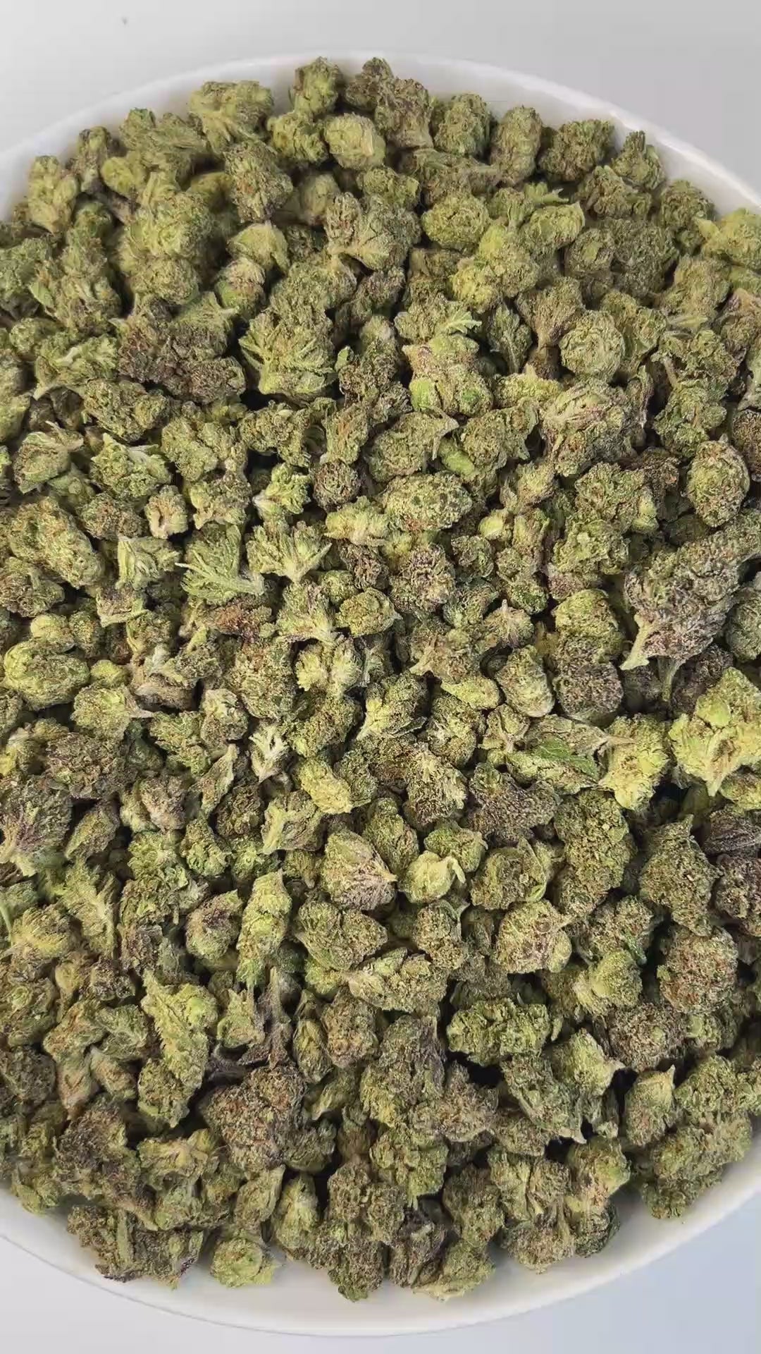 PUFFY Grape Z (smalls) is a hybrid THCa strain, bred from a powerhouse cross of Grape Ape and Grapefruit. A rich, complex aroma that blends sweet and fruity notes with a tangy sour edge, layered with deep diesel undertones and a sharp gassy finish. Visually, the buds are dense and resinous, showcasing deep purple tones, fiery orange pistils, and a frosty trichome finish. Consumers describe the effects as euphoric, relaxing, and uplifting, offering a rare balance of calm relaxation with sharp mental clarity.