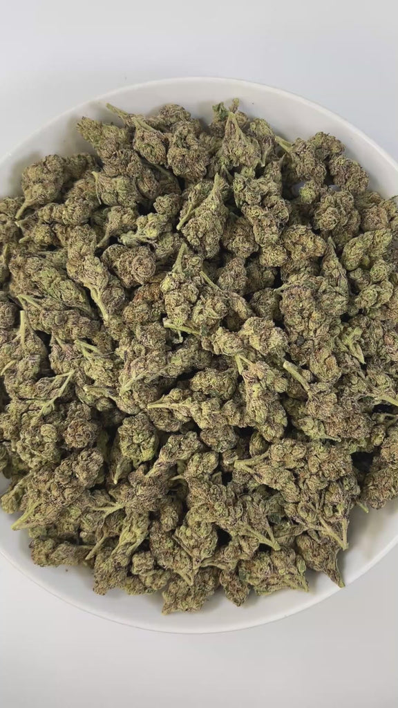 PUFFY Supreme Cream is an indica-dominant hybrid THCa strain born from the flavorful cross of Cereal Milk and Casino Kush. The aroma blends sharp notes of gas and cool menthol with a smooth, creamy finish for a bold yet balanced profile.  Visually, the buds appear thick and compact, showcasing deep forest to pine-green shades threaded with bright orange pistils and finished with a generous layer of sparkling trichomes. Consumers describe a balanced high that uplifts the mind with clarity and creativity befo