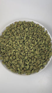 PUFFY Big Easy OG (smalls) is an indica-dominant hybrid THCa strain, born from the legendary pairing of 818 Pure SFV OG and The White. The aroma opens with a bold, musky foundation layered with sharp notes of cracked pepper and a bright twist of fresh lime, creating a complex and invigorating sensory experience. Visually, dense deep green buds with purple hues and fiery orange pistils are coated in sticky trichomes. Consumers often report a relaxing, calming experience marked by indica-dominant body relaxat