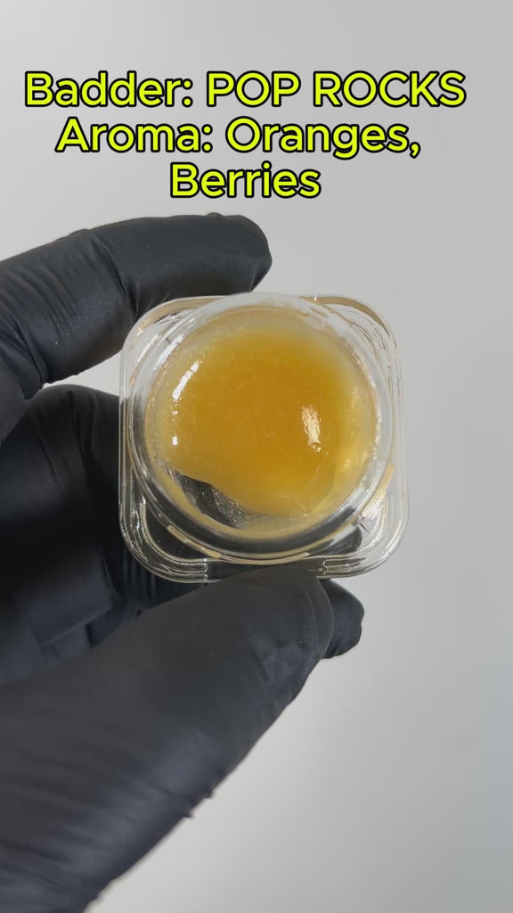 PUFFY THCa Pop Rocks: The unique whipping technique required to produce badder causes the cannabinoids to crystalize and create a smooth, creamy consistency. This wax is ultra-potent and easy to load onto a dab nail, thanks to its soft and malleable form.
