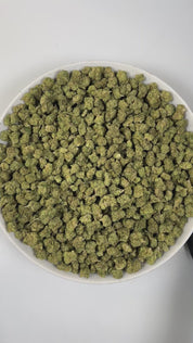 PUFFY Super Runtz (smalls) is a hybrid THCa strain, expertly crafted from a potent cross between Super Lemon Cherry Gelato and Runtz. The aroma bursts with sweet candy notes, zesty lime, and a distinct, gassy undertone for a bold and tantalizing scent profile. Visually, the buds feature chunky or elongated forms in deep green and purple, lit with orange pistils and coated in sugar-like frosty trichomes. Consumers often report an uplifting wave of euphoria that brightens the mood, gradually melting into deep