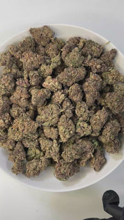 PUFFY Gas Queen is an indica-dominant hybrid THCa strain born from the potent fusion of All Gas OG and Dream Queen. Aroma is a bold fusion of sharp gas, crisp menthol, and a lingering chemical edge intense and unmistakably potent. Visually dense and chunky, the buds display a striking blend of deep forest green and rich purple hues, accented by fiery orange pistils and enveloped in a thick, glistening layer of frosty trichomes. Consumers often report that it delivers a powerful body characterized by deep ph