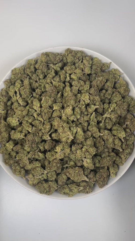 PUFFY Bolo Runtz is an indica-dominant hybrid THCa strain, born from the legendary pairing of Gelato and ZKZ. The aroma bursts with sweet candy, zesty citrus, and a subtle gassy undertone that lingers enticingly. Visually, the buds are dense and vibrant, showcasing vivid green and deep purple hues, accented by bright orange pistils and a generous coating of sparkling trichomes. Consumers often report a balanced high that begins with a euphoric cerebral lift and gradually settles into a soothing body effect.