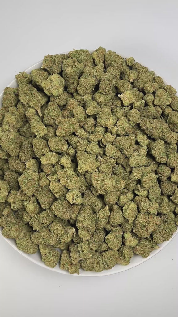 PUFFY Gelonade X Biscotti is a sativa-dominant hybrid THCa strain, it’s a direct cross between Gelonade and Biscotti. The aroma combines bright, zesty citrus notes with a smooth hint of vanilla and a subtle, musky undertone. Visually, the dense buds showcase rich green hues with subtle purple undertones, bright orange pistils, and a sparkling layer of frosty trichomes. Consumers often report a balanced experience of calming body relaxation paired with an energetic, uplifting high that enhances mood, creativ
