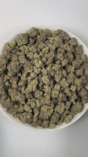 PUFFY Frosty OG is an indica-dominant THCa strain, a vibrant cross between OG Kush × Frostbite. The aroma is a captivating blend of floral notes, fresh pine, and a hint of diesel, creating a rich and invigorating scent profile. Visually, the buds are dense and vibrant green, highlighted with deep purple accents and fiery orange pistils, all generously coated in a sparkling layer of sticky trichomes. Consumers often report a deeply relaxed and calm experience that gently eases tension, while also uplifting t