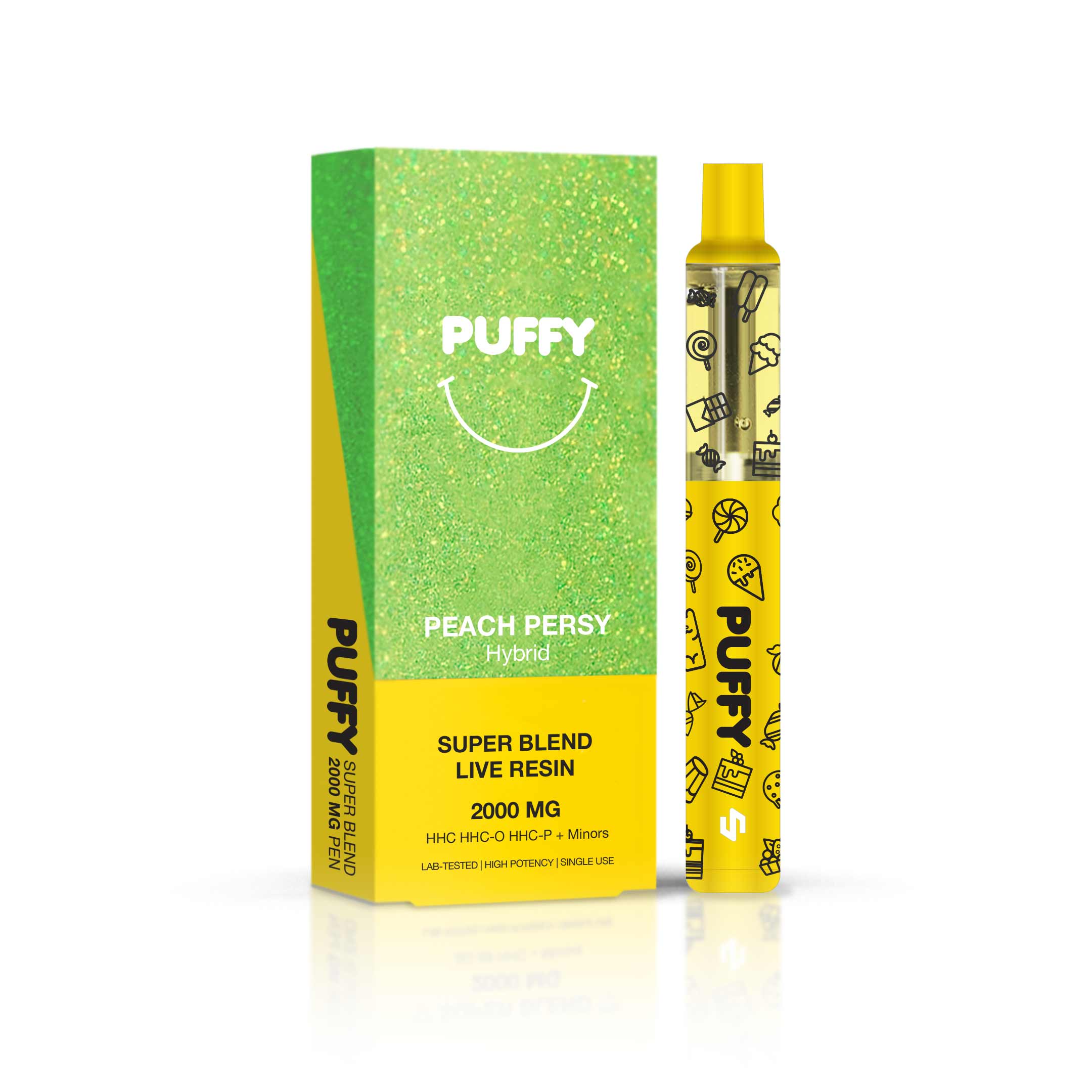 PUFFY 2G - Peach Persy (Super Blends HHC) - Hybrid