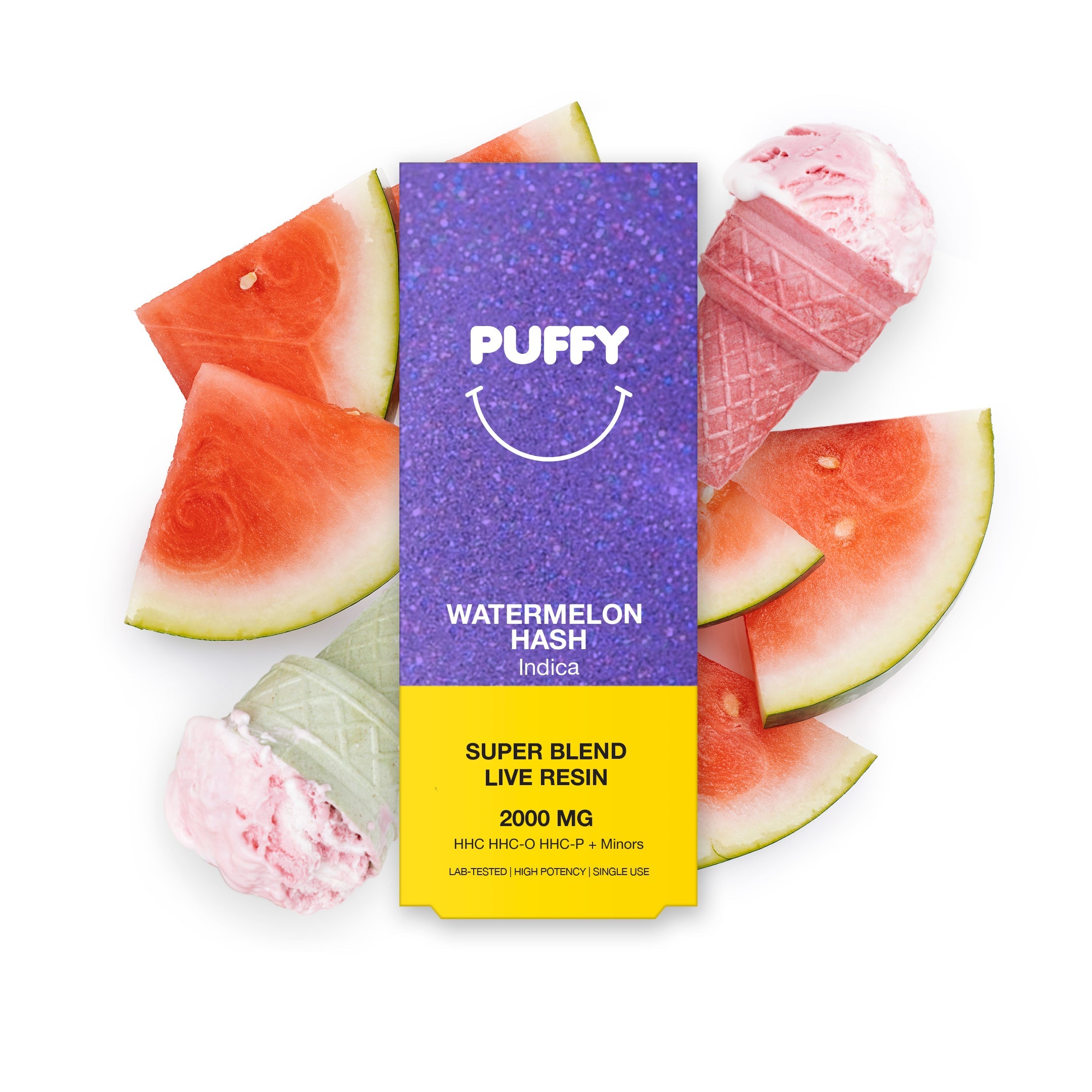 PUFFY 2G - Watermelon Hash (Super Blends HHC) - Indica