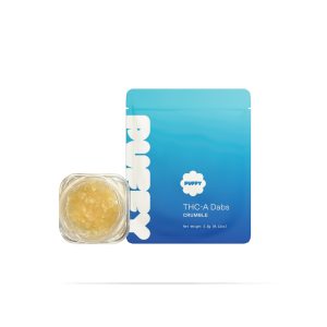 PUFFY Crumble: Extract crumble using butane or liquefied petroleum gas. This type of concentrate is extremely potent, and the crumb-like consistency makes it easy to dose.