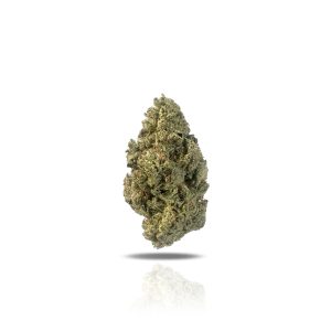 PUFFY Grape Cream Cake is a indica-dominant-hybrid THCa strain born from the genetics of Grape Pie and Wedding Crasher. Renowned for its mouthwatering aroma and taste, it features a harmonious blend of fruity grape and cherry notes accented by a hint of nutty vanilla. Consumers report that this strain delivers deep relaxation, happiness, and sleep-inducing effects, making it a top choice for relieving chronic pain, insomnia, and stress with ease and comfort. Its visual appeal is just as impressive, boasting dense, frosty buds with striking purple hues and a shimmering layer of trichomes, adding to its allure.