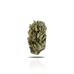 PUFFY London Pound Cake is a premium indica-dominant hybrid THCa strain, created by crossing Sunset Sherbet with a powerful, undisclosed indica. It delivers a perfect balance of flavor and potency, making it a standout choice for relaxation and stress relief. The flavor profile is rich and indulgent, featuring sweet vanilla and buttery notes complemented by subtle hints of lemon and nuttiness. The aroma is a rich and complex blend of sharp cheese, sweet berry, and a hint of sourness, creating a unique and pungent scent that lingers in the air.. Visually, the strain showcases dense, spade-shaped olive green buds with bright orange pistils and a thick, frosty layer of trichomes. Consumers often describe a soothing sense of mental clarity and calm focus, which gradually evolves into a deep, full-body relaxation. Many report feeling relaxed, happy, euphoric, and lulled into a light, restful state perfect for unwinding without feeling overwhelmed.